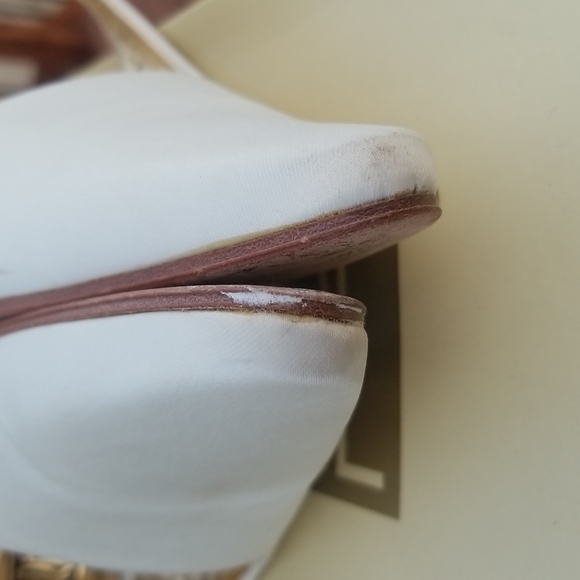 Allure Terza sling back heels size 6 champagne colored vintage - Picture 8 of 15
